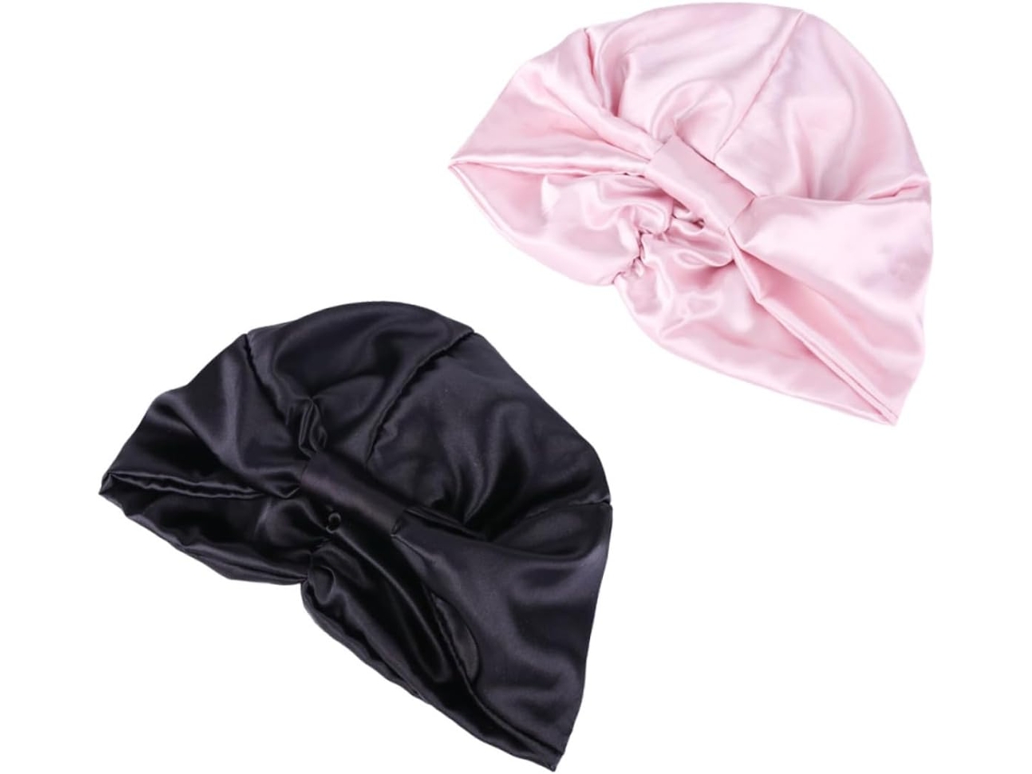Touca De Dormir Feminina Em Imitação De Cetim Sedoso - Confortável E Delicada Com Os Cabelos - Touca Elástica