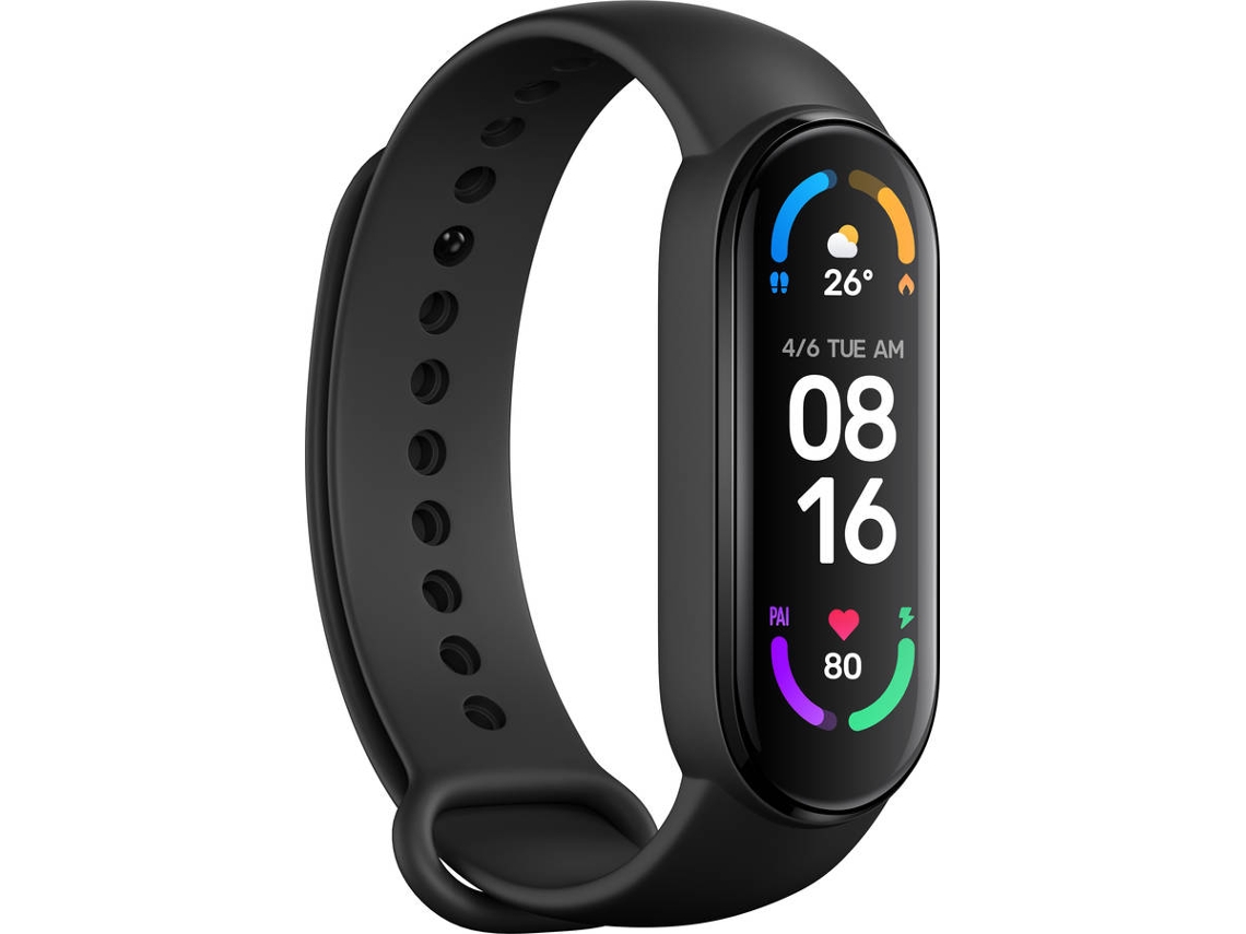 Pulseira Desportiva XIAOMI Mi Band 6 (Bluetooth - Até 14 dias de autonomia  - À prova de água - SpO2 - Preto)