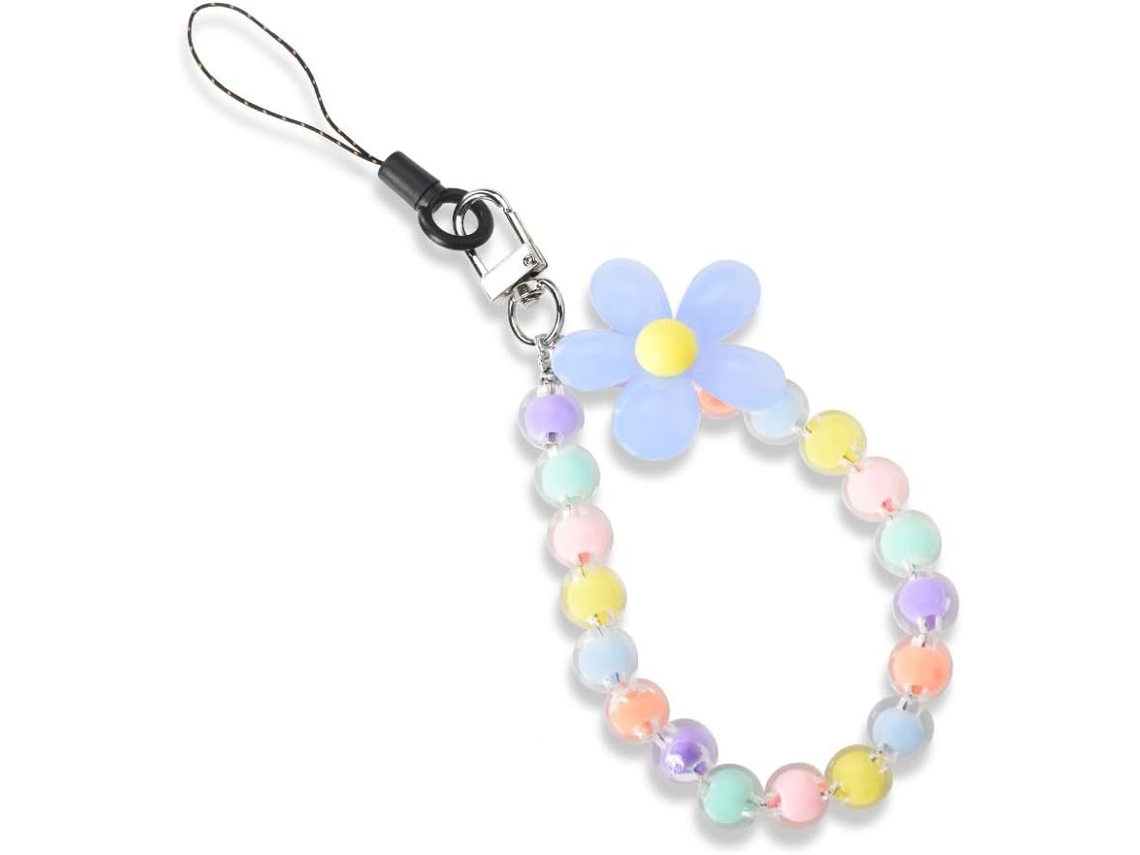 Pulseiras De Celular Com Miçangas Para Mulheres E Adolescentes, Alça Antifurto Para Celular, Corrente Para Capa De Celular, Chaveiro, Pulseira De Puls