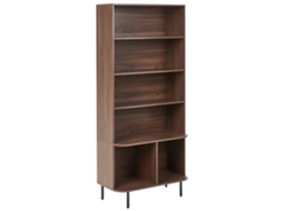 Estantería Con 5 Baldas Beliani Bradley De Mdf Marrón 80x40x180