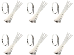 60 Abraçadeiras de Aço Inoxidável para Escapamento, 0,39 Pés X 15,75 Polegadas com Metal SFUSHOS