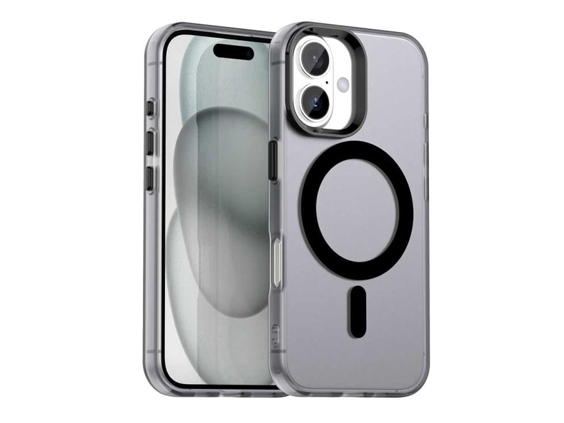 Capa Híbrida Para Iphone 17 - Pc E Tpu Com Magsafe | Candy Design - Preta