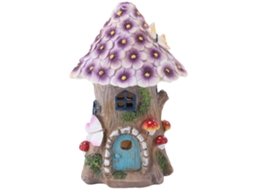 Mushroom House Solar Light Inovador Resina À Prova Dágua Jardim Mushroom House Estátuas Com Luzes Solares Para Jardim Ao Ar Livre Gramado Varanda Qui