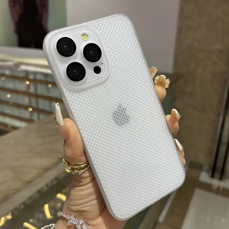 Capa Respirável E Refrescante Para Iphone 14 Plus, Ultrafina, Fosca E Com Recortes.