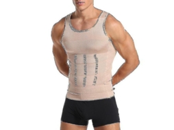 2026 camiseta de Compresión para Ginecomastia Masculina Entrenador de Cintura Control Abdominal Postura Acondicionamiento Físico