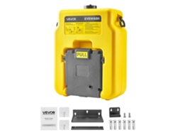 Lavadora Ocular Portátil Vevor 490 X 290 X 640 Mm Com 2 Pulverizadores, Amarelo