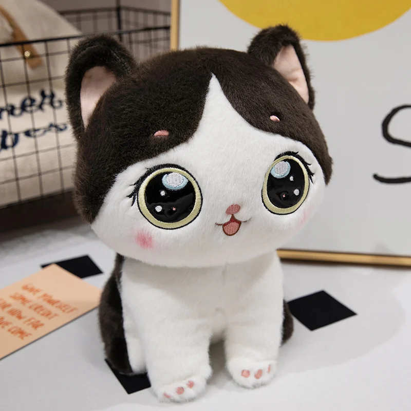 Lindo Gatinho de Pelúcia, da Série Gato Tranquilo. MDUG (preto, 35cm)