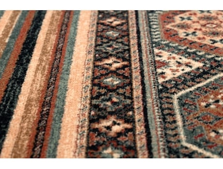 Tapete de Lã Kashqai 4356 500 Étnico Bordó (67 x 130 cm)
