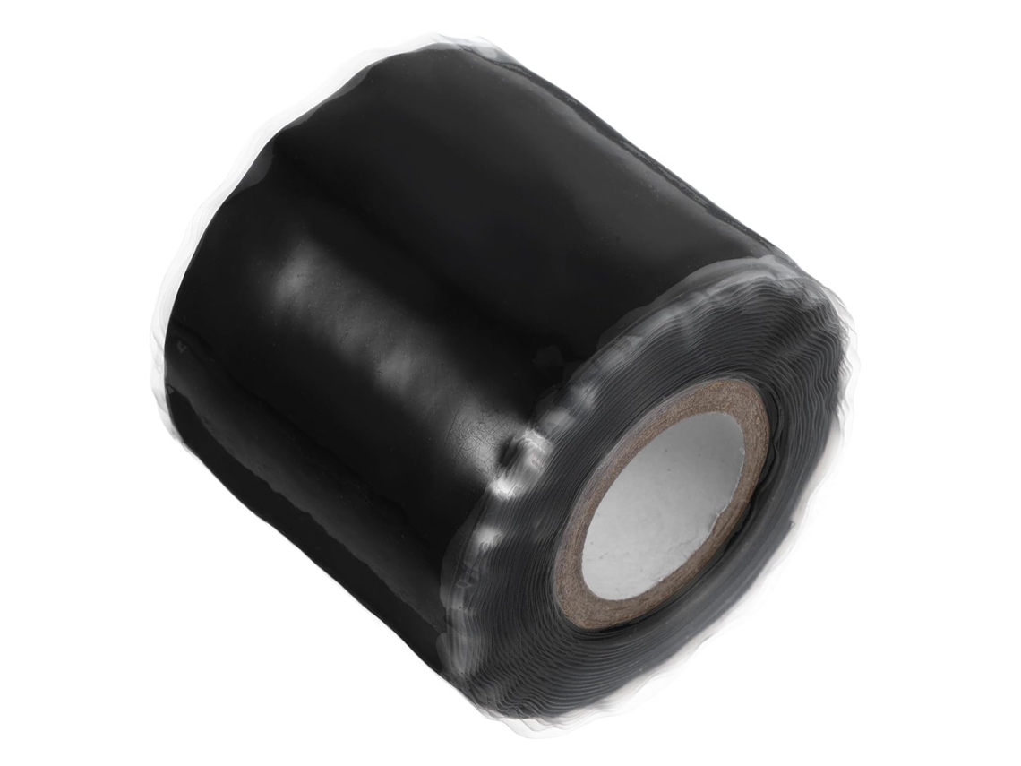 Fita Isolante De Silicone Profissional, 1 Rolo, Preta