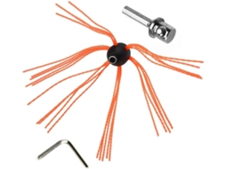 Kit De Escova Flexível Para Chaminés Com Adaptador Furadeira E Chave Hexagonal Limpeza Mecânica, Projetado Para Limpar