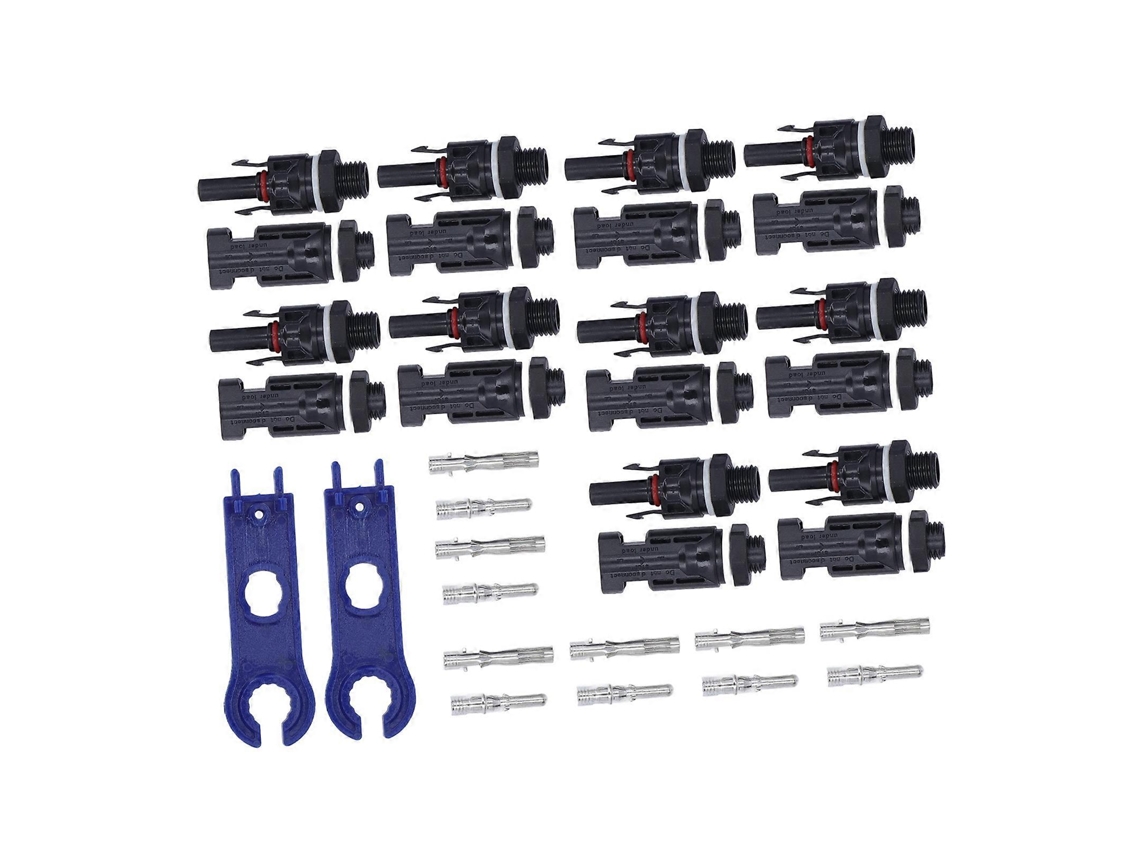 Conector Solar De 42 Peças, Ip67 À Prova Dágua, Retardante De Chamas, Com 2 Chaves, 30a, 1000v Dc. Olysi Shop