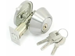 Fechadura De Gancho Porta Correr Em Metal, Com Trava De Segurança, Recuo De 23mm 0, 91 Polegadas, Com Chaves 1 Unidade