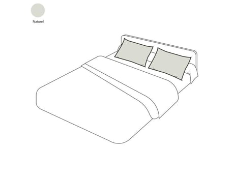 Fronha de Almofada Lisa Natural 65X65 TRADILINGE