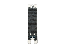 Tapete de banheiro gato longo macio veludo antiderrapante 60x160cm cinza S/MARCA