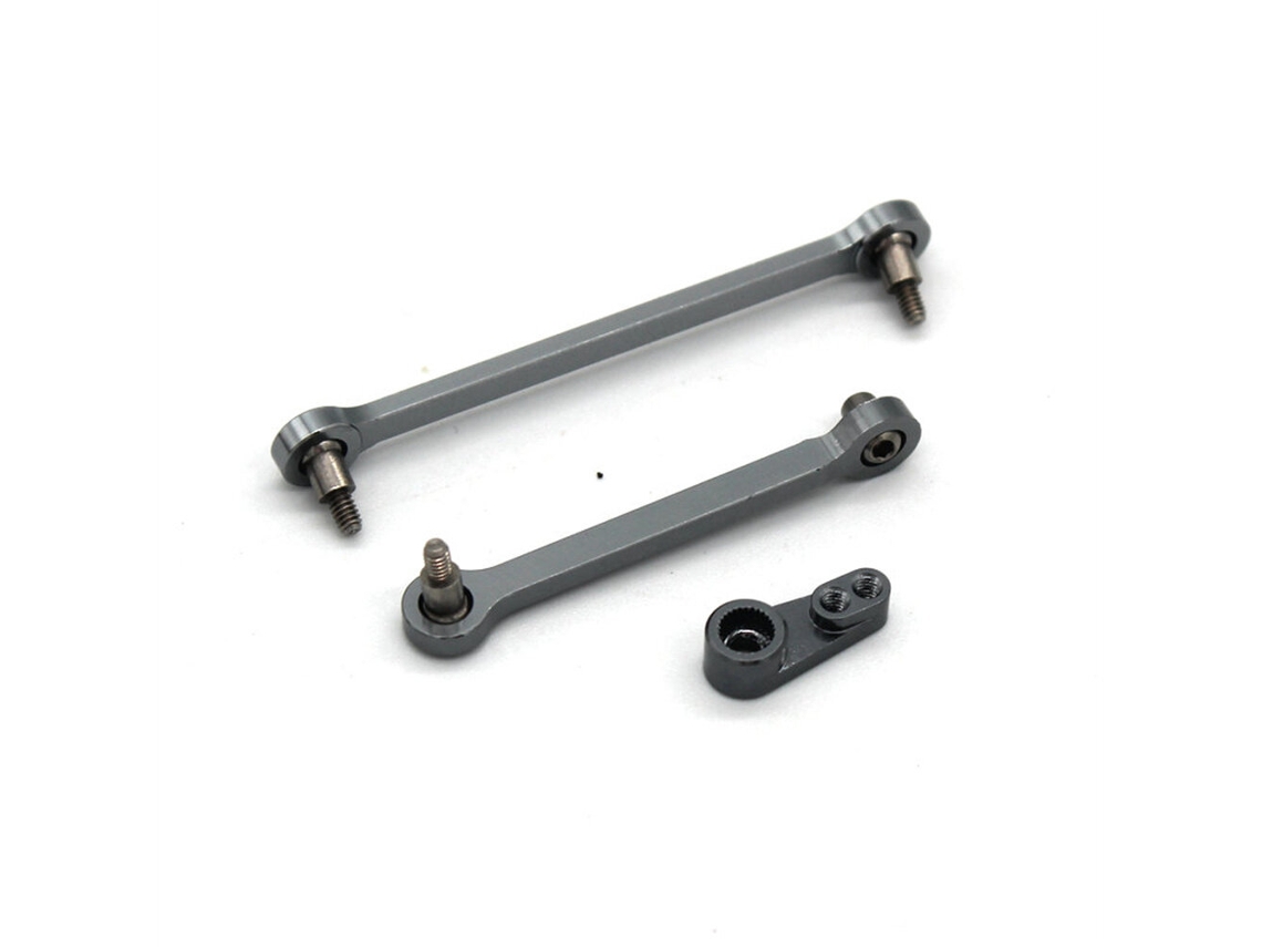 Titânio Haste Ligação Direção Metal Reforçado Servo Wltoys 284131 284010 284161 K989 K969 1/28 Peças Carros Rc MDUG (2 Peças)