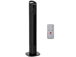 Ventilador de Torre com Controle Remoto de 5m, Oscilação de 70°, 3 Funções e 3 Velocidades, Nero ZENCORE SERVICES