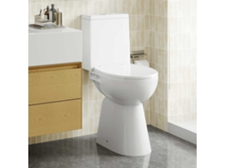 Vidaxl Sanita Sem Rebordo 7 Cm Altura Extra Fecho Suave Cerâmica Branco