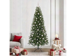 Vidaxl Árvore De Natal Artificial Com 300 Leds Verde 210 Cm Pe E Pvc