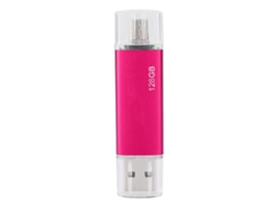 Pen Drive LAXISCREED 128g Usb Dual use Vermelho Rosa