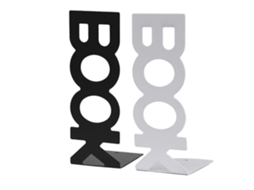 Xj Conjunto de 2 Suportes de Livros Decorativos Clássicos, Porta, Revistas, Elegantes e Resistentes, com 4 Bases Antiderrapantes BRILVIBERA