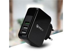 Carregador Móvel Carregador Móvel Qualcomm Qc3.0 com 3 Saídas Usb EOOCOO (carregamento Rápido Qc3.0 3 Saídas Usb)