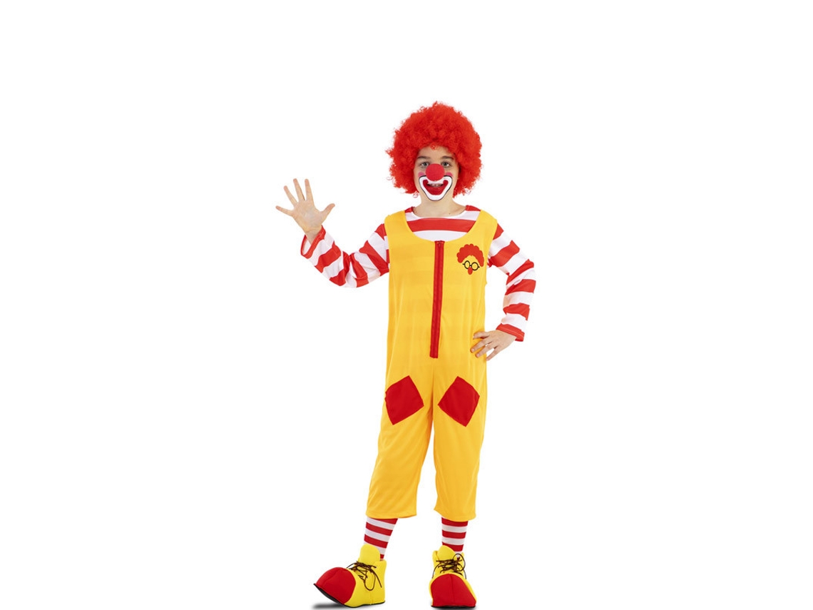 Fato Unisexo EUROCARNAVALES Palhaço Hambúrguer Infantil (5-6 anos)