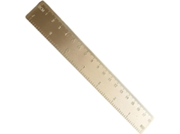 Régua de escala retrô nostálgica Baoblaze em latão, régua para marcadores, régua portátil para cadernos de desenho.