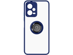 Capa Xiaomi Redmi Note 12 5g Com Anel De Metal Bi-material Azul