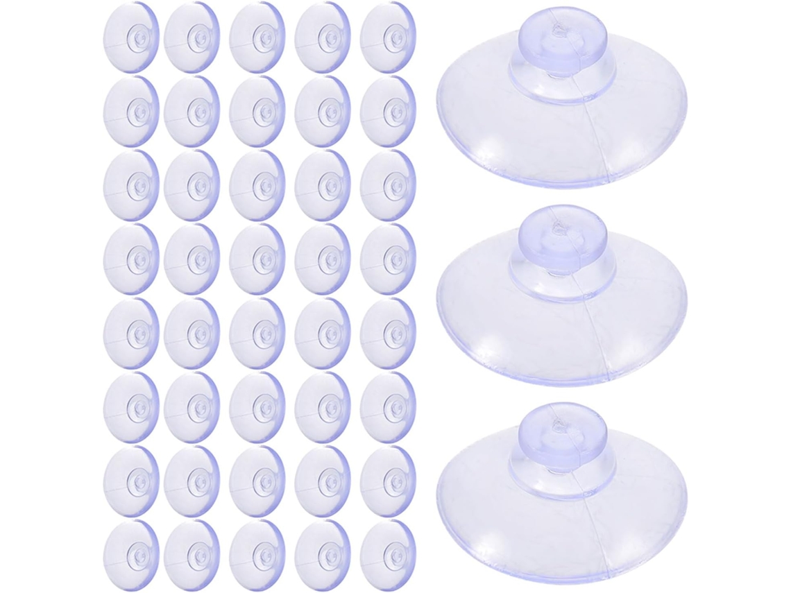 300 Unidades De Mini Ventosas Transparentes 20mm, Ganchos Mesa De Vidro, Ventosas Antiderrapantes Fixação Em