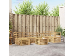 Vidaxl Conjunto De Sofás Para Exterior 8 Unid. Branco
