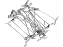 Pacote com 20 Ganchos para Painel Perfurado, 15 Cm X 4 Mm, Prateleiras de Metal Eletrolítico Reforçado. SFUSHOS