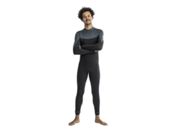 Back Zip Yukon 4/3 Milímetros Traje Preto Sjobe