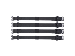 Conjunto de 4 tiras Molle para mochilas, bolsas escolares e cintos para uso externo.