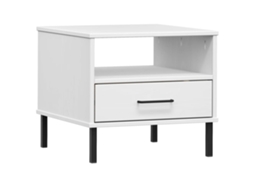 Bedside Table, Bedside Tables Vidaxl Branco Madeira De Pinho (n/a)