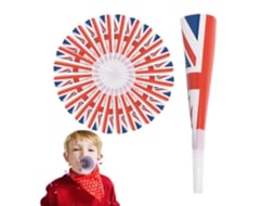 Ats boquerones de Fiesta Reutilizables da Union Jack para o Jubileu de Platina da Rainha de 2022