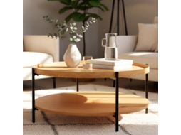 Mesa De Centro Corbitan Ø 80 Cm Natura