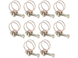 Conjunto De Slangklem 10 Unidades - Rvs Dupla Fita - Revestível - Conjunto De Slangklem - Impermeável - Fácil De Usar - Slangklem