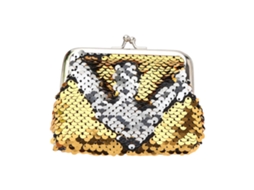 Carteira De Moedas Com Strass Decoração Mini Portátil