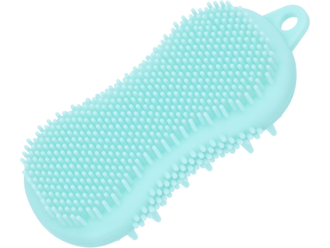 Escova De Banho Silicone 1 Unidade, Prática Para Massagem Corporal E Limpeza Suave, Escova Esfoliante Dupla Face Para