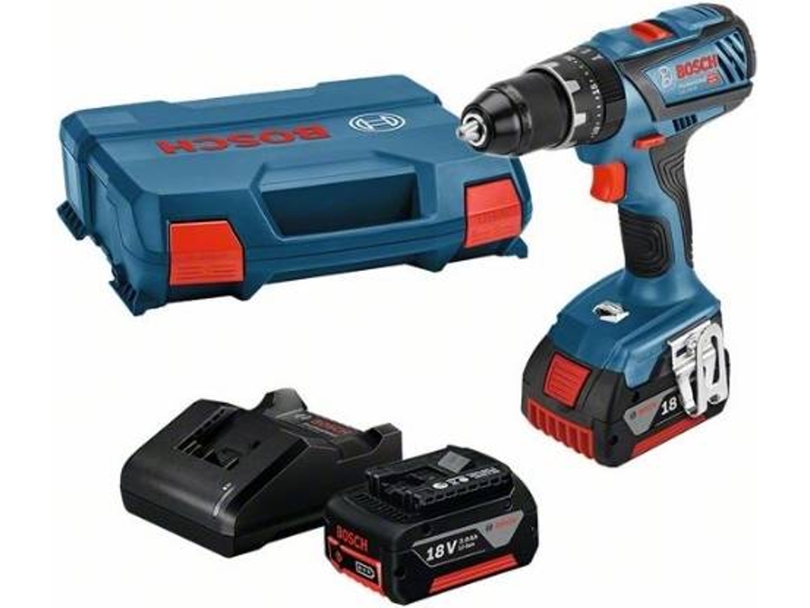 Gsb 18V-28 + 2 Bateria BOSCHs Gba 18V 3.0Ah + Gal 18V-20 (L-Case)