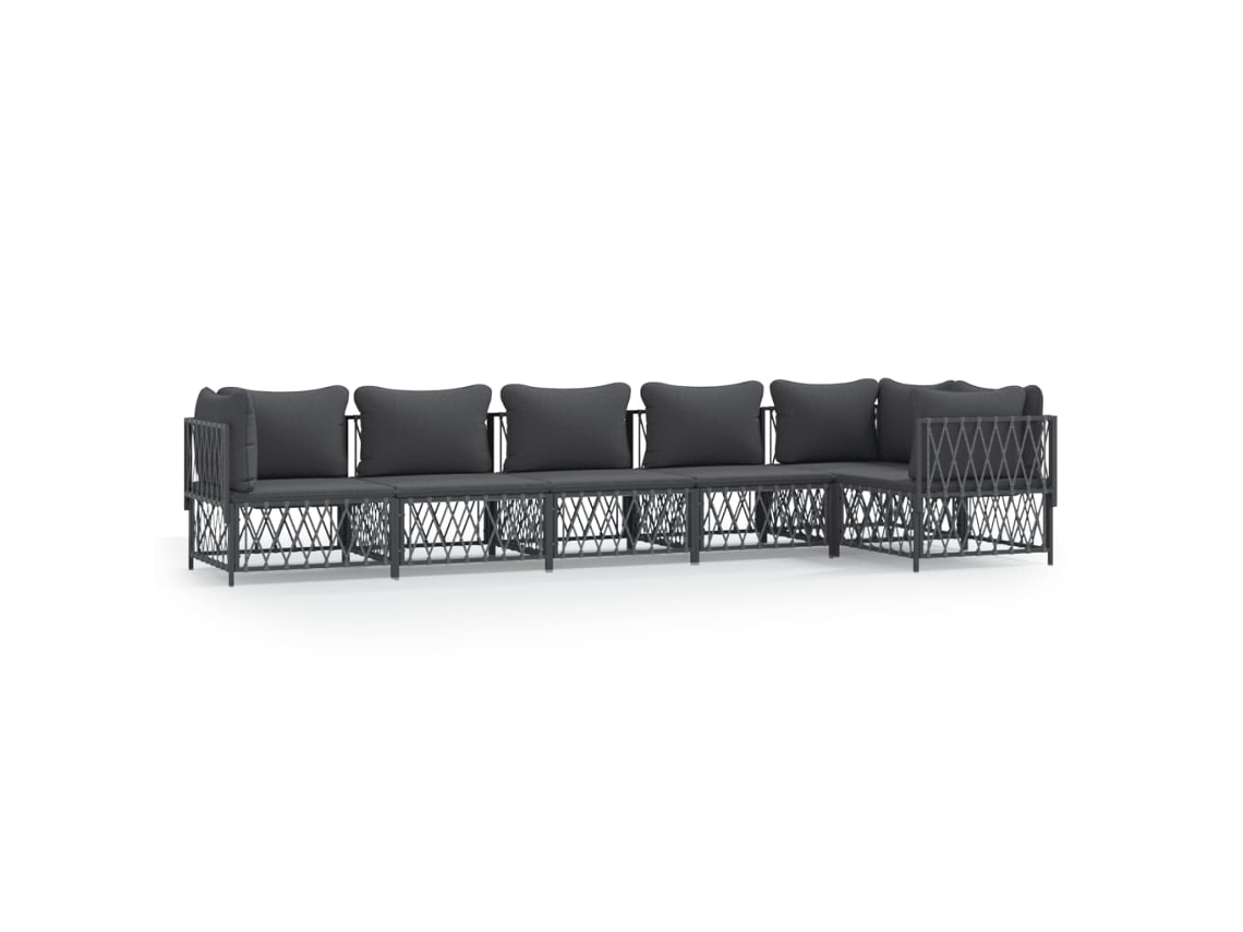Garden Lounge Set, Garden Lounge Sets Vidaxl Antracite Aço (n/a)