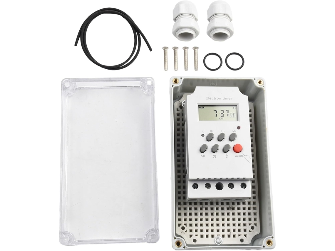 Interruptor Temporizador Digital 230v Ac Com Proteção Ip65