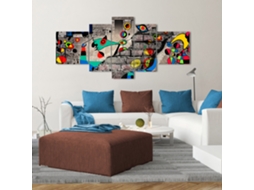 Quadro Moderno DEKOART Arte Abstrata, Miró Moderno Cor Vermalhos (180 X 85cm)
