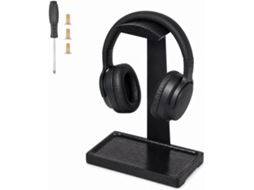 Suporte Universal Para Fones De Ouvido Circum Aurais E Jogos, Feito De Madeira Nogueira, Com Suporte De Alumínio, Para