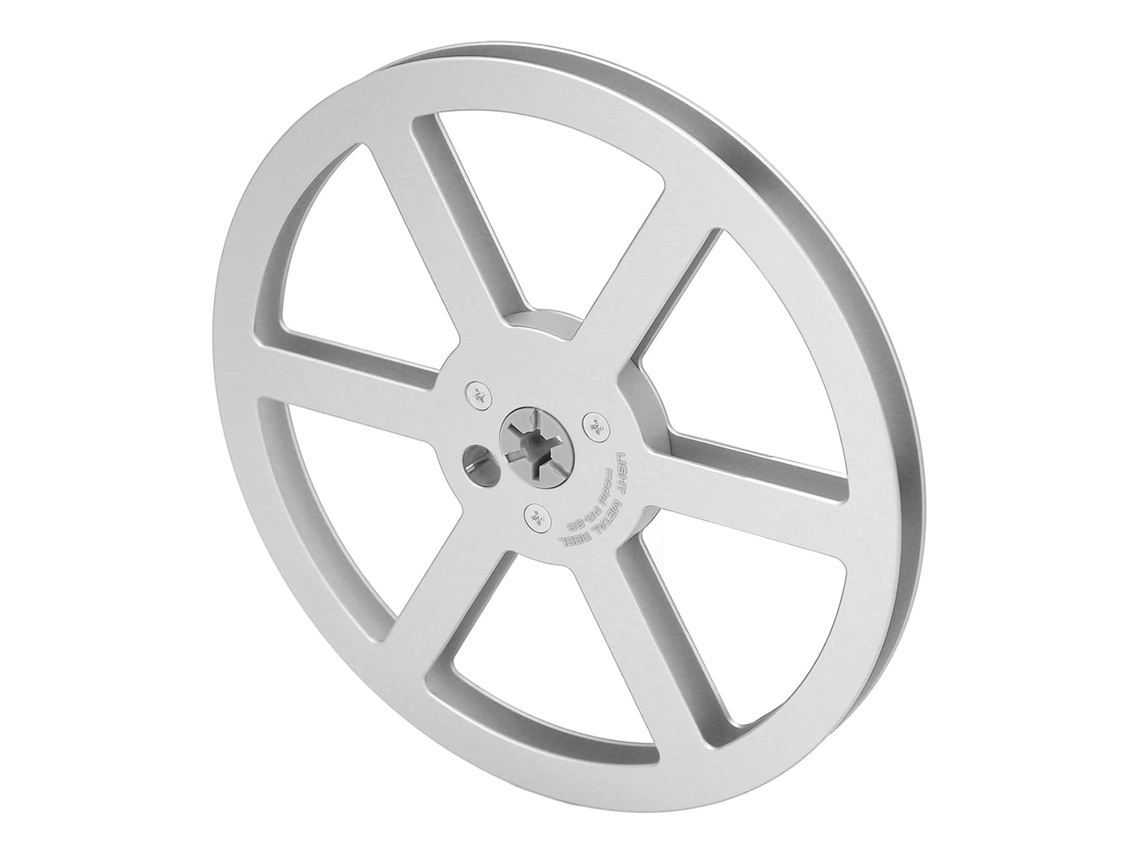 Bobina Vazia De 1/4" (7 Polegadas), 6 Furos, Liga De Alumínio (prata)