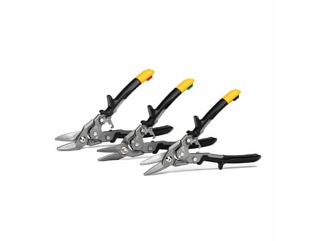 Tesouras Corta-chapas Toughbuilt tb-h4s3-60 Esquerda Direita Reto 3 Peças