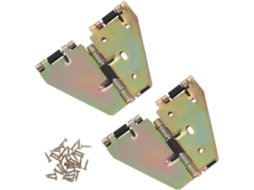 Conjunto De 2 Dobradiças Ferro Para Mesa Com Parafusos Montagem, Ferragens Dobráveis Resistentes