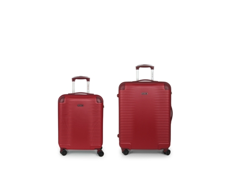 Conjunto de 2 Malas de Viagem GABOL Cabine e Média Expansíveis Balance XP rígidas Vermelho (66x48x27 cm - 108 L)