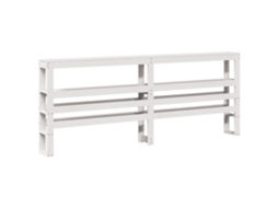 Cabeceira com Prateleiras 180 cm Madeira de Pinho Maciça Branco MAISON EXCLUSIVE