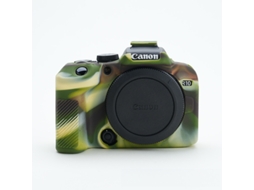 Capa para Canon Eos R10 Capa Protetora Macia de Silicone para Câmera CUICH (camuflada)